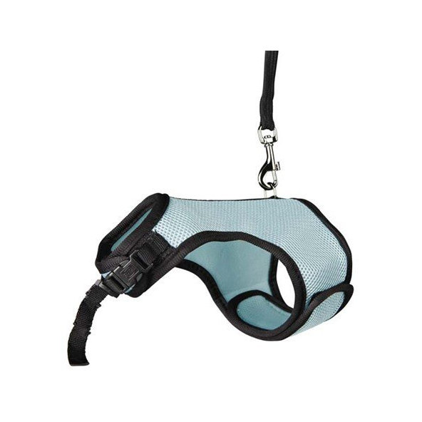 TRIXIE Soft harness s vodítkem vesta pro zakrslé králíky 25–32 cm