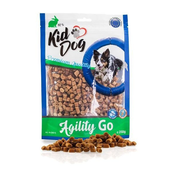 KID DOG Agility Go králičí mini kousky pro psy 250 g