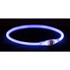 TRIXIE Flash Light Ring USB silikonový obojek S–M 40 cm modrý