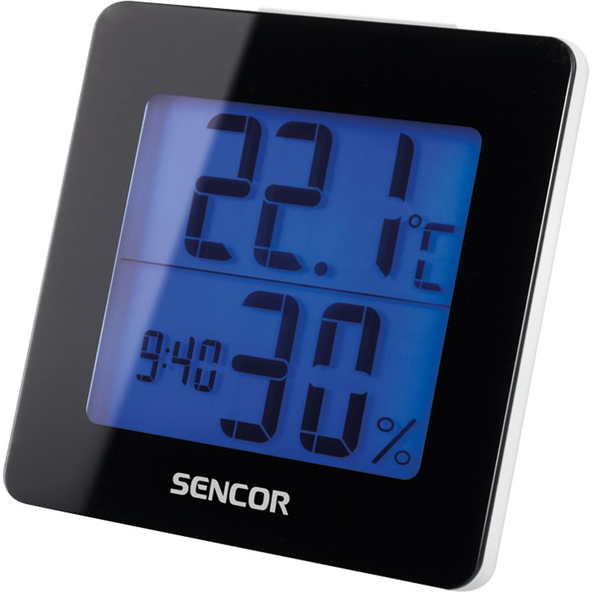Sencor teploměr s hodinami SWS 1500 B