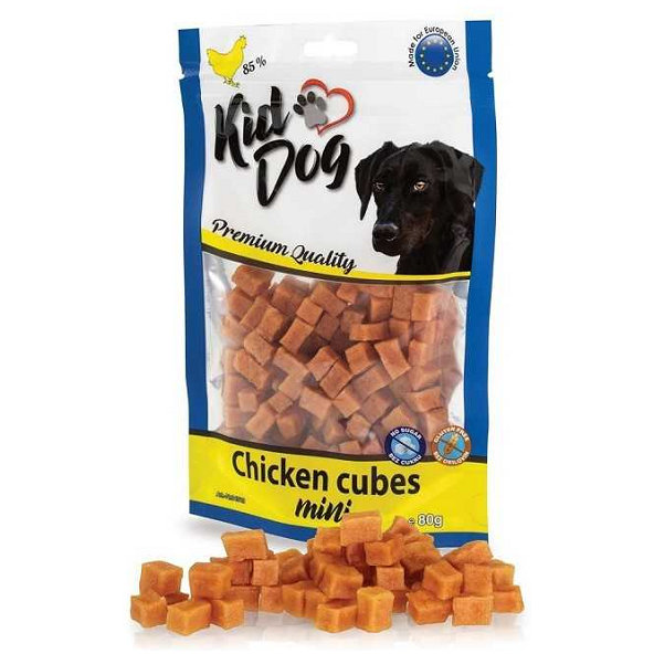 KID DOG kuřecí kostky mini pro psy 80 g