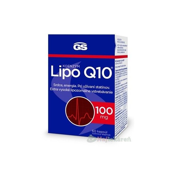 GS Koenzym Lipo Q10 100 mg 60 kapslí