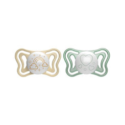 Chicco Physio Light dudlík silikonový noční 2–16 m 2 ks