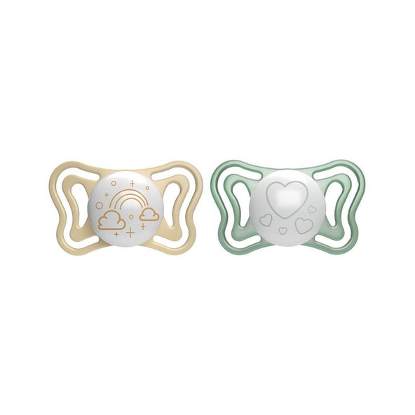 Chicco Physio Light dudlík silikonový noční 2–16 m 2 ks