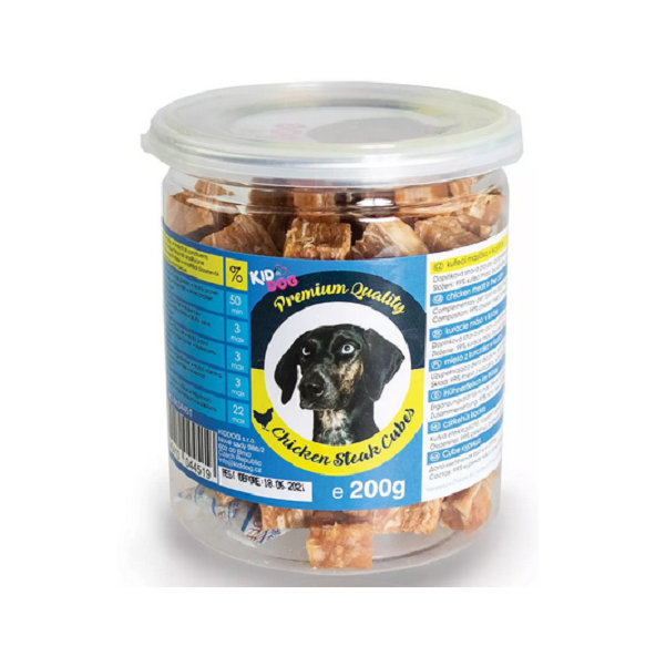 KID DOG Premium Quality kuřecí maso v kostkách pro psy 200 g