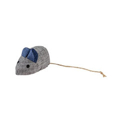 Duvo+ Eco Navy myš s catnipem pro kočky 8,5 × 4,5 × 6 cm