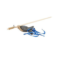 Duvo+ Eco Navy tyč ryba s catnipem pro kočky 9 × 16,5 × 40 cm