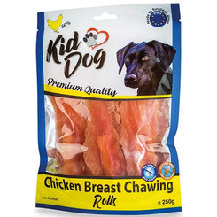 KID DOG kuřecí prsa na buvolí tyčince pro psy 250 g