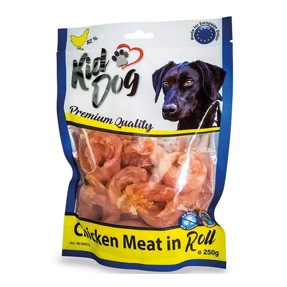 KID DOG kuřecí maso v rolce pro psy 250 g