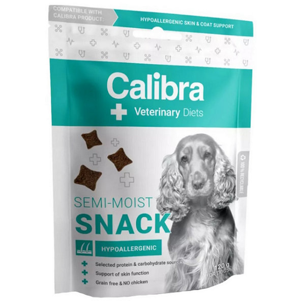 Calibra Vet Diet Semi-Moist Dog Hypoallergenic pochoutka 7×120 g
