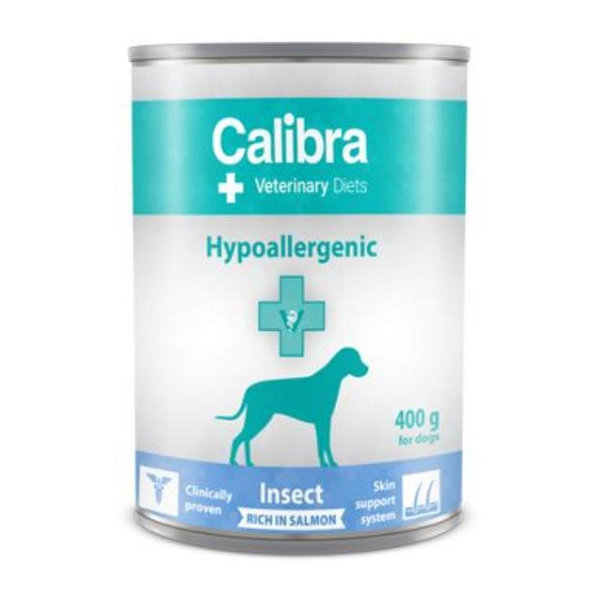 Calibra Vet Diet Dog Hypoallergenic hmyz&losos konzerva 6×400 g