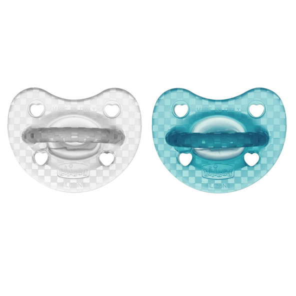 Chicco dudlík Physio Luxe zelená/šedá 16–36 m 2 ks