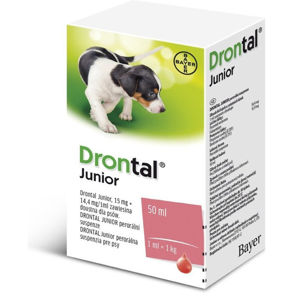 Drontal Junior roztok na odčervení štěňat 50 ml