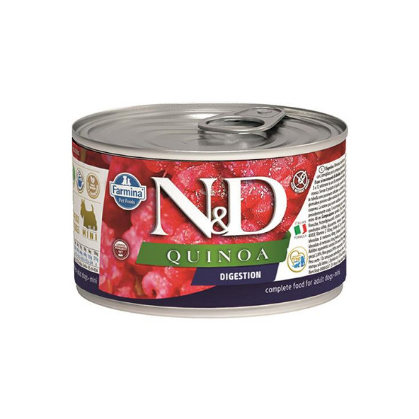 Farmina N&D Quinoa Digestion Mini konzerva pro dospělé psy 140 g