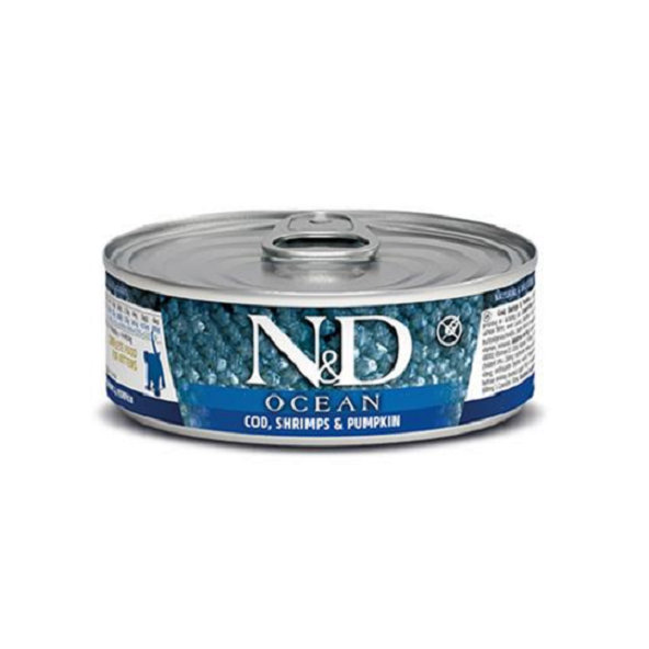 Farmina N&D Ocean tuňák treska krevety Pumpkin Kitten 70 g