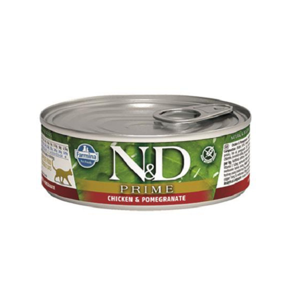 Farmina N&D Prime kuře granátové jablko konzerva pro kočky 70 g