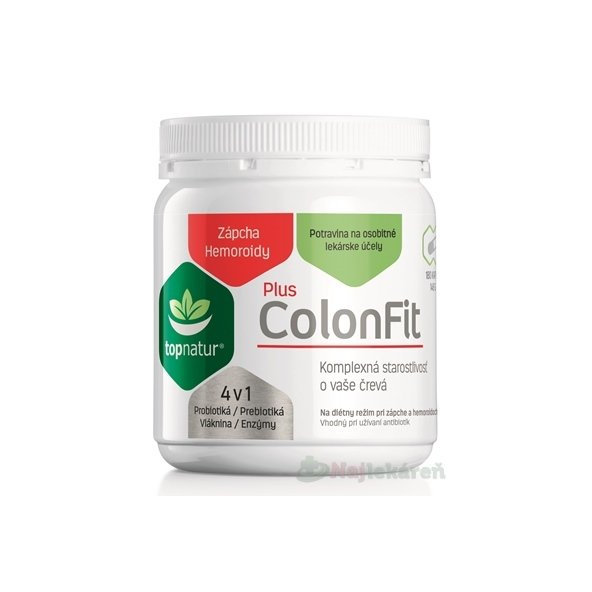 Topnatur ColonFit Plus enzymy vláknina 180 kapslí