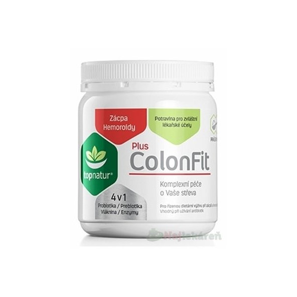 Topnatur ColonFit Plus enzymy prášek vláknina 180 g