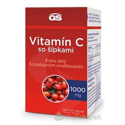 GS Vitamin C 1000 se šípky 100+20 tablet