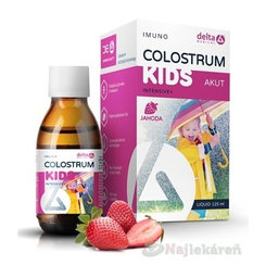 DELTA COLOSTRUM Kids jahoda sirup 125 ml