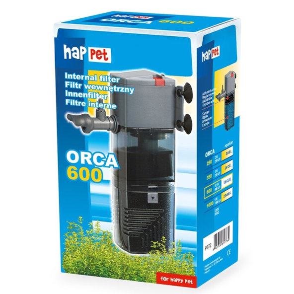 Happet vnitřní akvarijní filtr Orca 600 max. 250 l