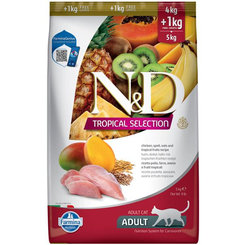 Farmina N&D Cat Tropical Selection AG adult kuře 4 + 1 kg