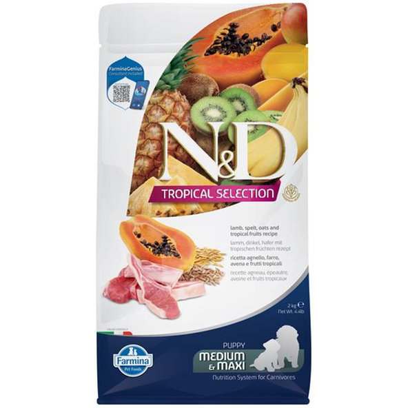 Farmina N&D Tropical Selection Puppy Medium Maxi jehně 2 kg