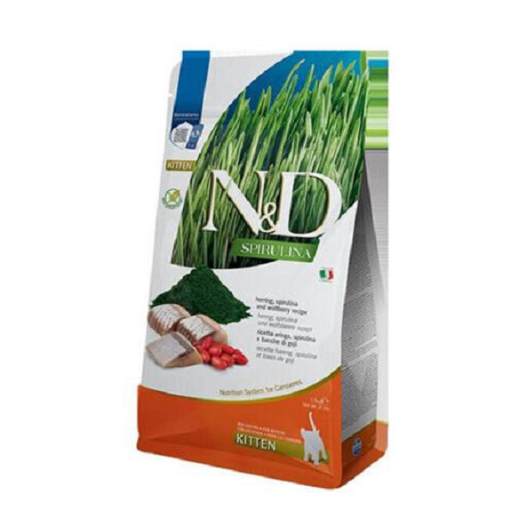 Farmina N&D Spirulina GF Kitten sleď 1,5 kg