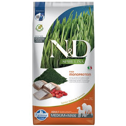 Farmina N&D Dog Spirulina GF adult medium & maxi sleď 7 kg