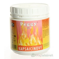 Peggy gel kapsaicinový na ruční masáže 500 g
