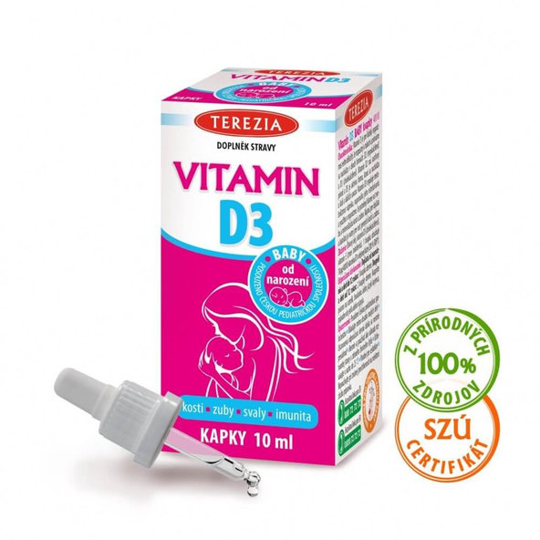 Terezia Vitamin D3 400 IU kapky 10 ml