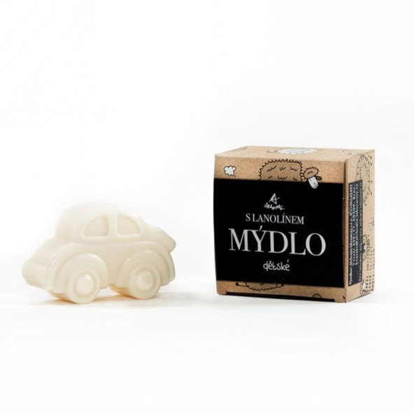 Alchymistky dětské mýdlo s lanolínem Autíčko 85 g
