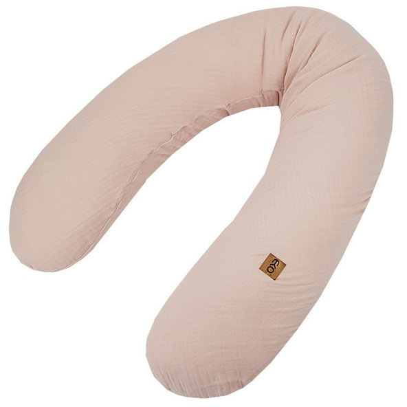 EKO Polštář na kojení mušelínový Powder Pink 180 cm