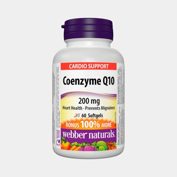 Webber Naturals Koenzym Q10 200 mg 60 kapslí
