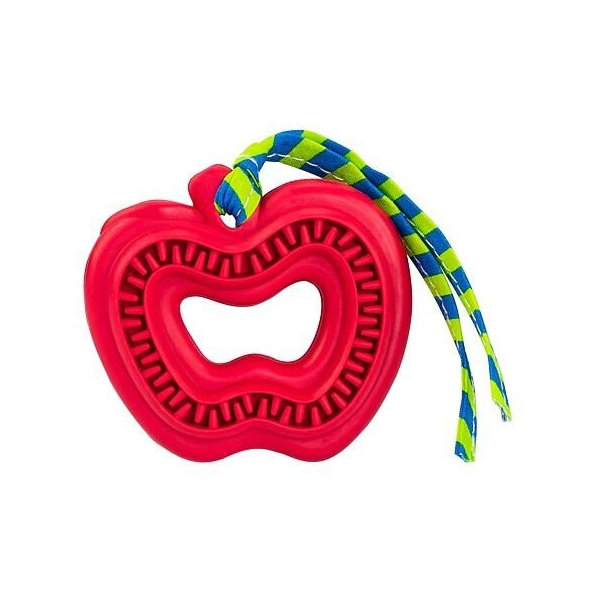 Hip Hop Dog dentální hračka pro štěně přírodní guma jablko 8 cm