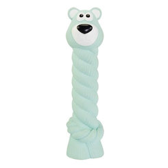 Hip Hop Dog medvídek s latexovým lanem se zvukem latex 15 cm