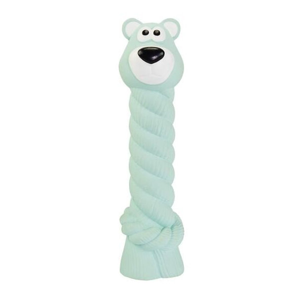 Hip Hop Dog medvídek s latexovým lanem se zvukem latex 15 cm