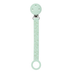 NATTOU Klip na dudlík silikon s potiskem mint green