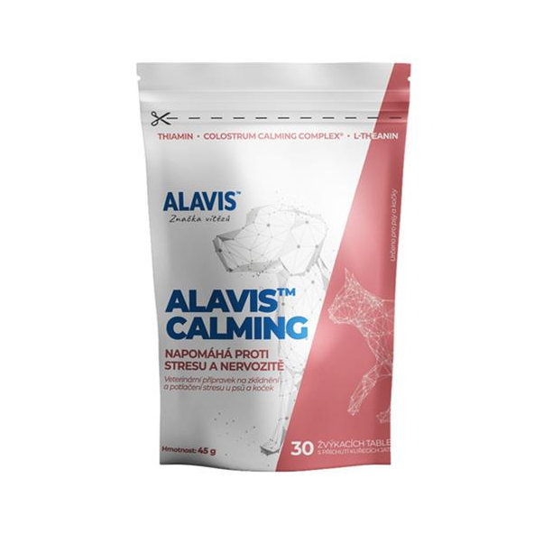 ALAVIS CALMING EXTRA SILNÝ žvýkací tablety pro psy a kočky 30 tablet