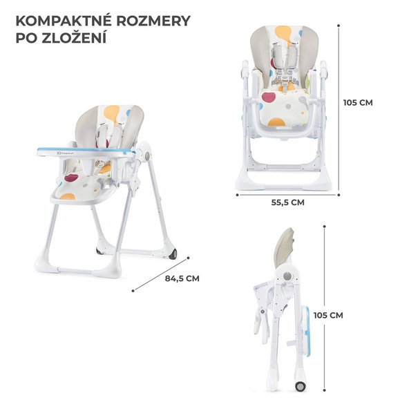 Kinderkraft jídelní židlička Yummy Multi