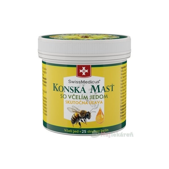 SwissMedicus Koňská mast se včelím jedem 25 bylin 150 ml