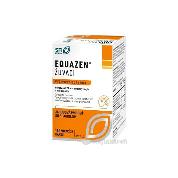 Equazen jahoda 180 žvýkacích kapslí