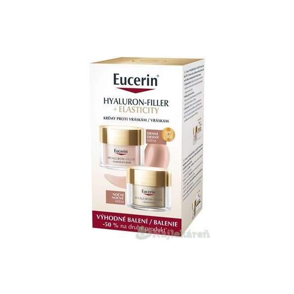 EUCERIN Hyaluron-Filler + Elasticity Rosé SPF 30 2×50 ml