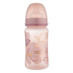 Canpol Babies EasyStart antikoliková kojenecká láhev Gold růžová 240 ml