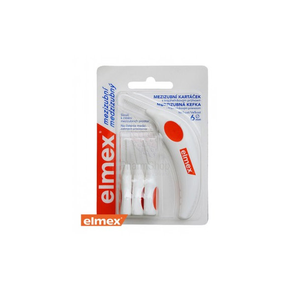 Elmex medzizubní kartáčky 6 mm oranžové 4 ks