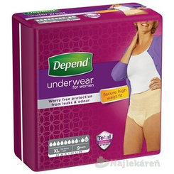DEPEND Maximum Inkontinenční kalhotky XL dámské 9 ks