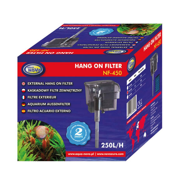 Aqua Nova NF-450 závěsný filtr do akvária