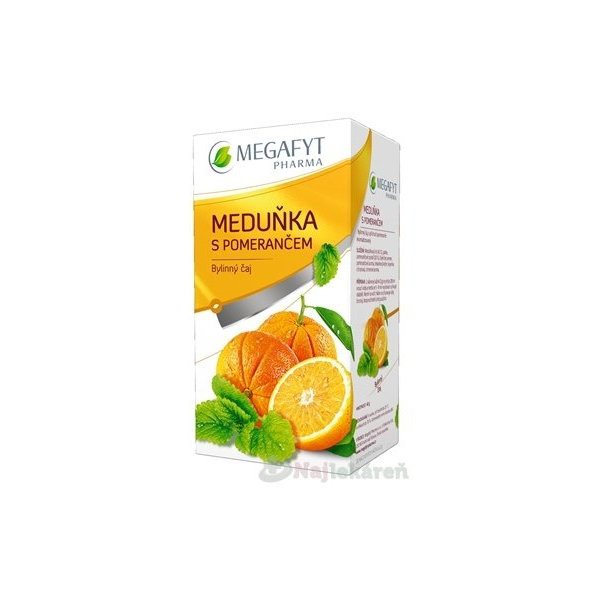 MEGAFYT Meduňka s pomerančem čaj 20 sáčků