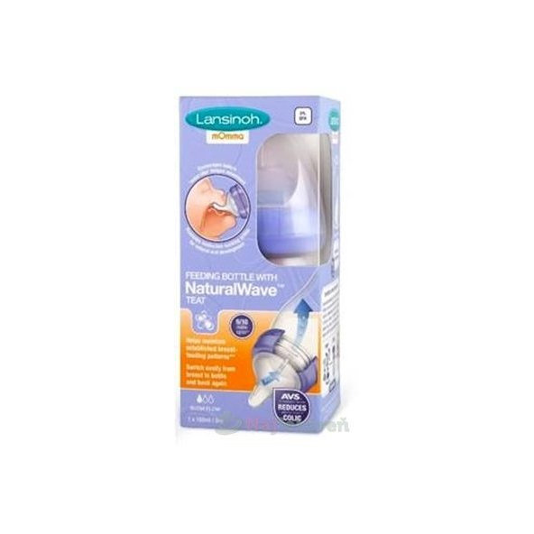 Lansinoh kojenecká láhev s NaturalWave savičkou 160 ml