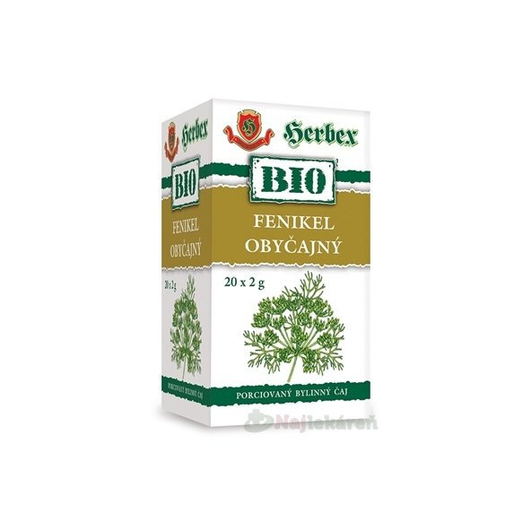 HERBEX BIO fenykl obecný čaj 20x2 g